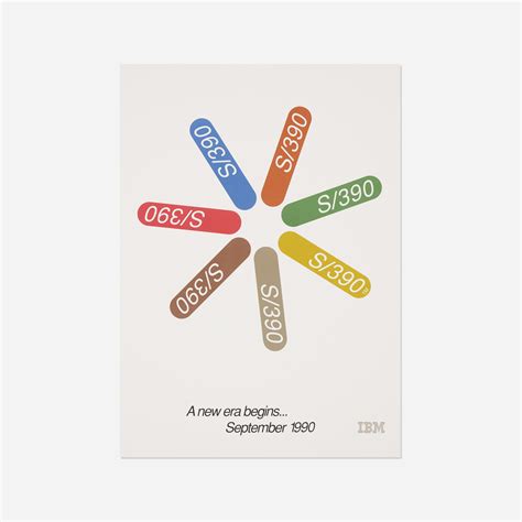 126 Paul Rand Ibm S390 Poster Color Variant
