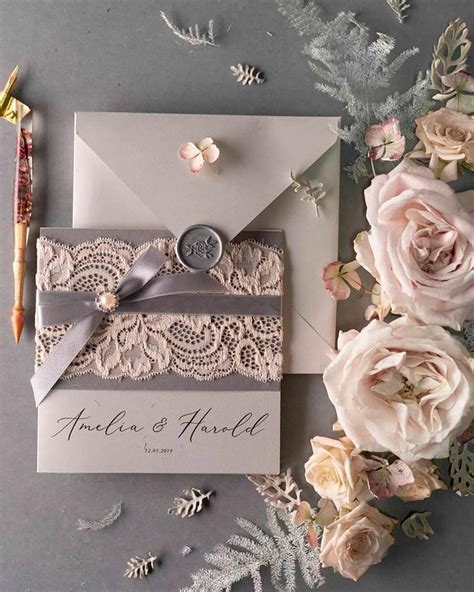 How To Make Lace Wedding Invitations Que Mashdez