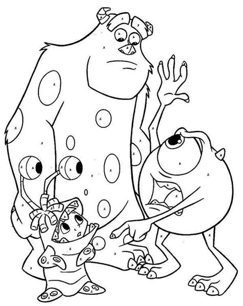 64 Best Printable Monsters Inc Boo Coloring Pages Colettedario
