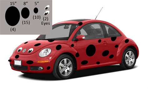 Volkswagen Bug Beetle Ladybug Ladybug Decals For Vw Bug Beetle Vw Bug