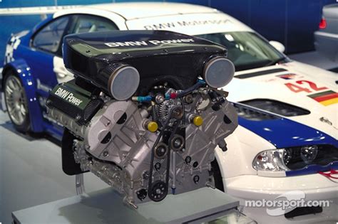 The Alms Bmw M3 Gtr V8 Engine At North American International Auto Show