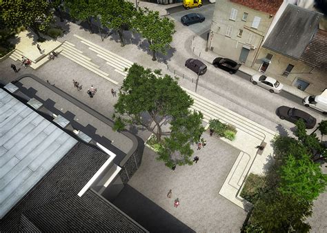 Aménagement des abords de la mairie de Brunoy - Agence Sallet Architectes