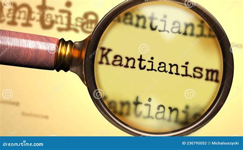 Kantianism And A Magnifying Glass On English Word Kantianism To