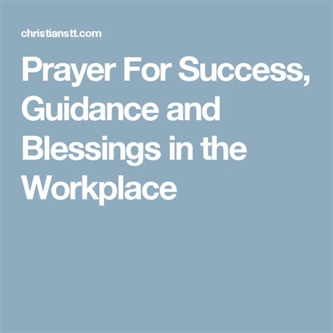 Prayers For Success At Work Exams Life Prayer For Success Gods