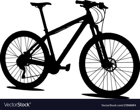 Mountain Biker Silhouette Vector Bike And Clip Art