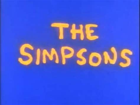 Opening Sequence Simpsons Wiki Fandom