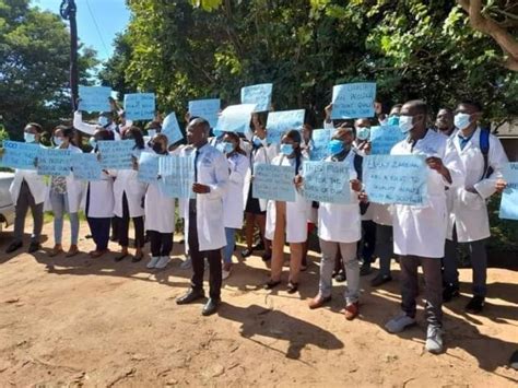 Unemployed Doctors Protest Again Zambian Eye