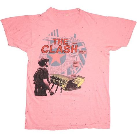 Clash Shirt Vintage Tshirt 1984 Out Of Control Tour Concert Tee 1980s
