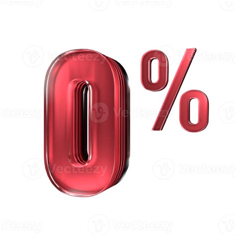 Free Zero Percent Off 3d Illustration 22310946 Png With Transparent