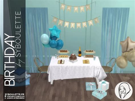 Birthday Set Syboulette Custom Content For The Sims 4