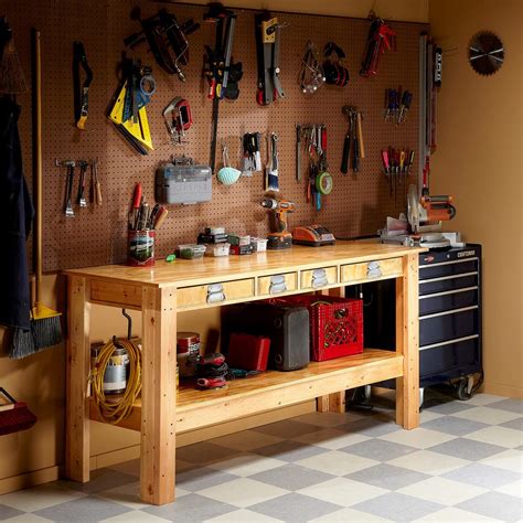 Heimwerker Durable Folding Work Bench Table Tool Garage Repair Workshop