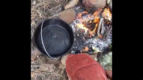 Dutch Oven Cooking Pot Roast While Camping YouTube