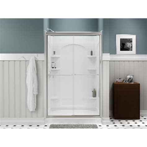 sterling ensemble 48 in x 34 in x 75 3 4 in shower stall in the shower stalls and enclosures