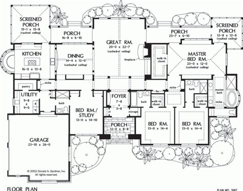 Awesome One Story Luxury Home Floor Plans New Home Plans Design