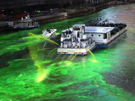 Chicago River Dyed Green In St Patricks Day Surprise Chicago Il Patch