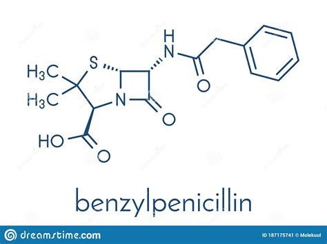 Penicillin Molecule Stock Photography 9588560