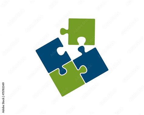 Puzzle Logo Stock Vector Adobe Stock