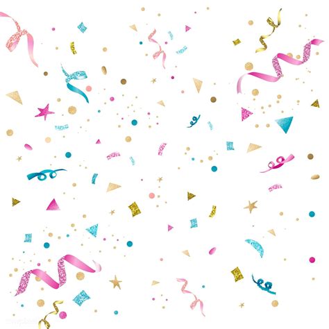 Download Premium Vector Of Pink And Blue Confetti Background Vector