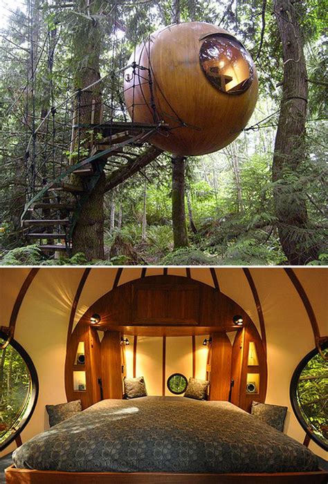 20 Awesome Treehouse With Childhood Dreams Homemydesign