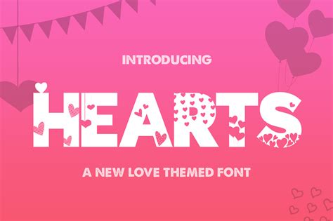 Hearts Font By Salt And Pepper Fonts · Creative Fabrica