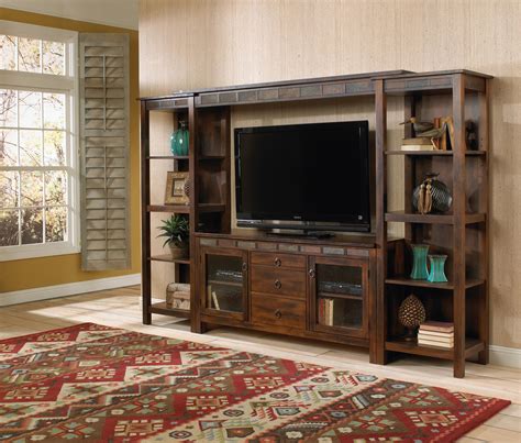 Sunny Designs Santa Fe Rustic 60 Inch Tv Console With Game Drawer