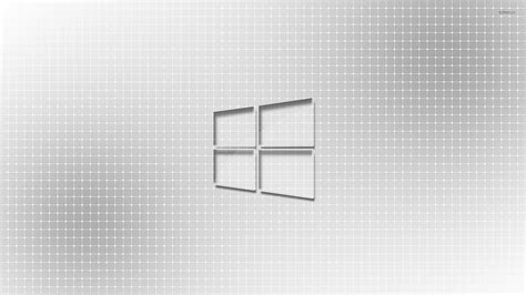 Glass Windows 10 On A Light Grid Wallpaper Computer Wallpapers 46533