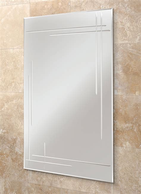 Hib Opus Rectangular Bevelled Edge Bathroom Mirror 500 X 700mm 61164595