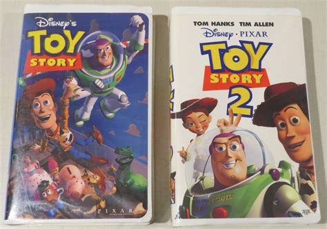 Vhs Tapes Lot Of 2 Toy Story And Toy Story 2 Disney Video Pixar