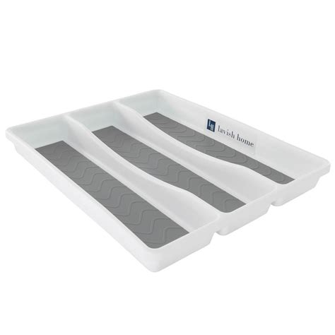 The special hitches connect the modules and keep them into space. Lavish Home White Durable Plastic Drawer Organizer with 3 ...