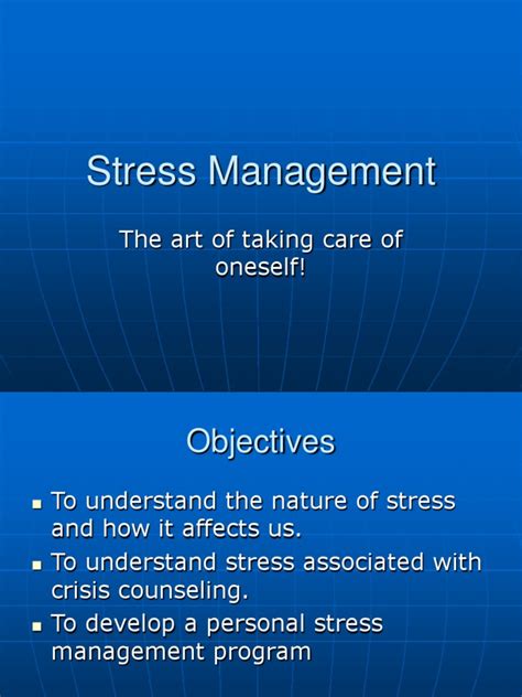Stress Managementppt Stress Biology Self Improvement