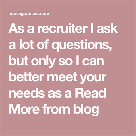 10 Questions To Ask A Travel Nurse Recruiter Cariant Health Partners