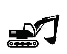 excavator icon stock vector illustration  excavate