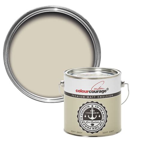 Colourcourage Soft Grey Matt Emulsion Paint 25l Departments Diy At Bandq
