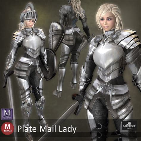 Second Life Marketplace Br Plate Mail Lady