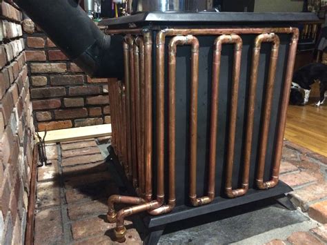 Homemade Wood Stove Hydronic Radiant Heat Setup — Heating Help The Wall
