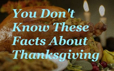 5 Thanksgiving Facts And Trivia You Definitely Dont Know