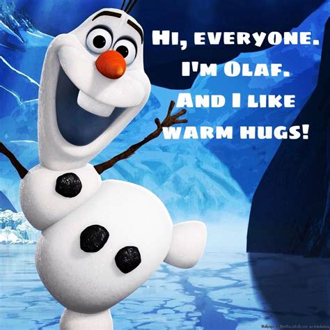 Frozen Olaf I Like Warm Hugs