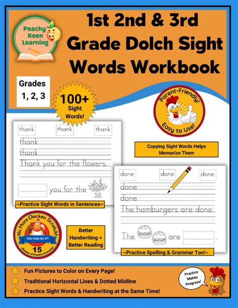 Buy 1st 2nd 3rd Grade Dolch Words Workbook Over 100 1st 2nd 3rd Grade