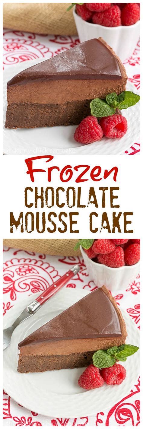 Not only is it pretty, everyone gets their own serving, and you. Frozen Chocolate Mousse Cake | An extraordinary triple ...