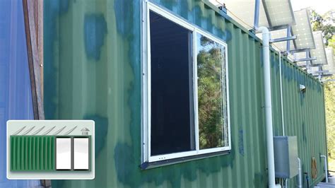 Shipping Container House Second Kitchen Window Youtube