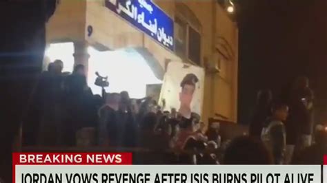 Jordan Vows Revenge After Isis Burns Pilot Alive Cnn Video