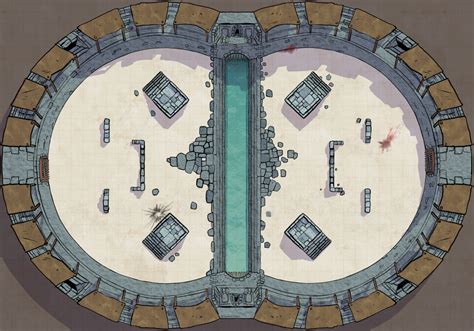 I Drew An Arena For Last Weekend S Session Battlemaps Fantasy Map