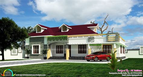 Single Floor House Plan By Hc Builders Kerala Home Design And Floor Plans