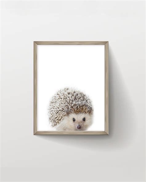 Digital Download Hedgehog Print Nursery Wall Art Animals Printable