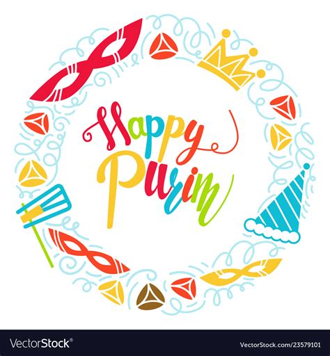 Choose from 60+ purim graphic resources and download in the form of png, eps, ai or psd. Happy purim greeting card Royalty Free Vector Image