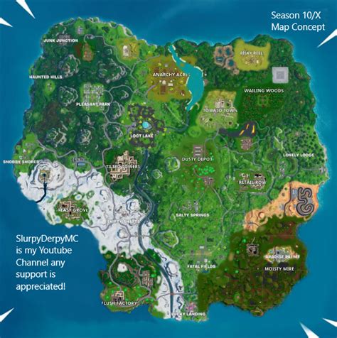 Fortnite Season 10 Map Concept Get Images One