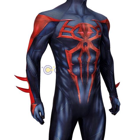 spiderman 2099 cosplay costumes miguel o hara jumpsuit v2 edition