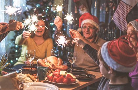 Kids sitting at christmas table with father. Mum hosting Christmas dinner slammed for suggesting her ...