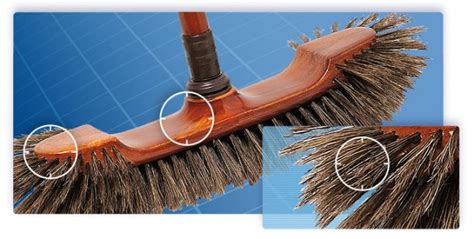 Curved Brown Silk Broom