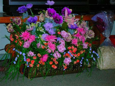 Fake flower arrangements for window boxes. Delightful Silk Window Box - Floral Mix by Flowers Flowers ...